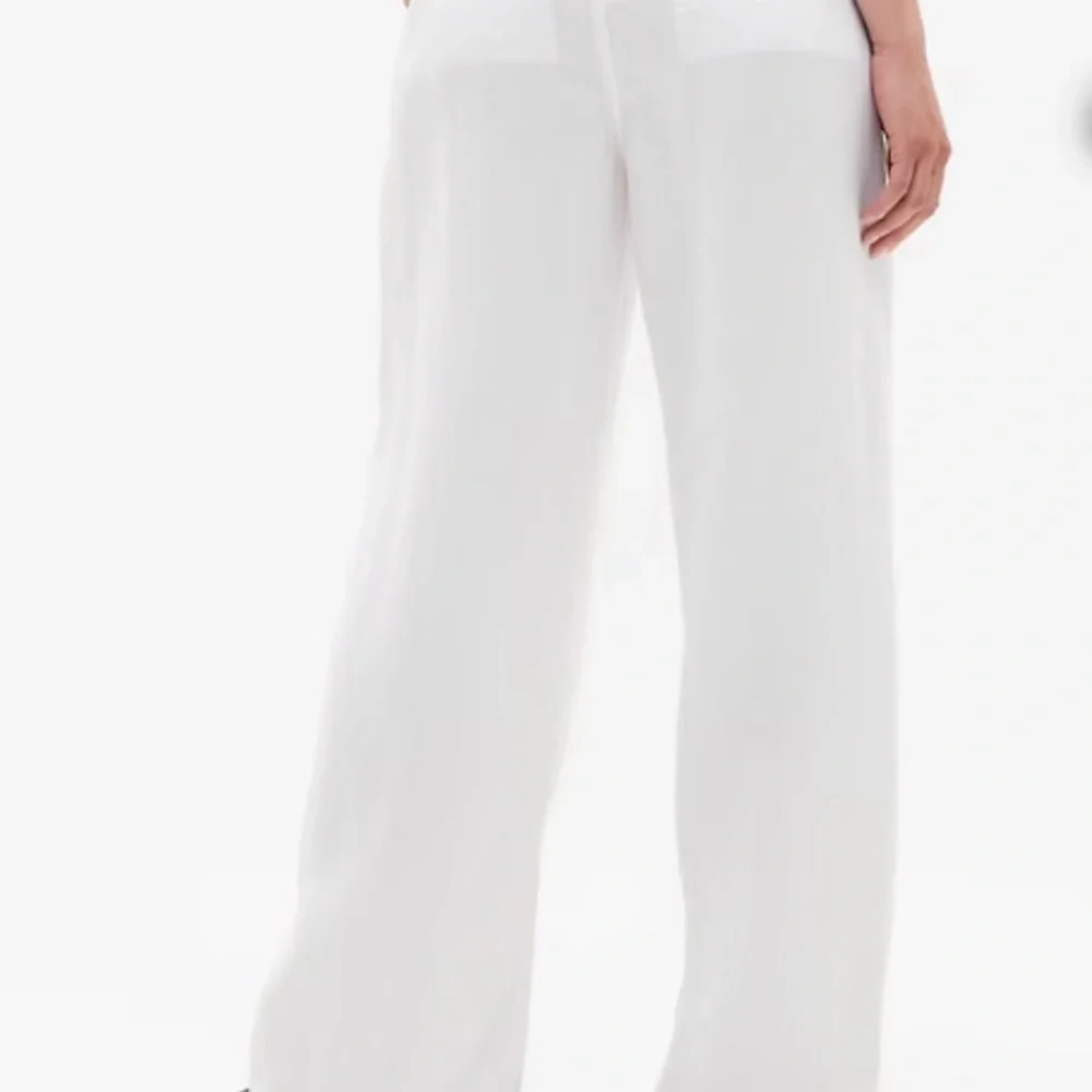 Athleta Retreat Linen High Rise Wide Leg Pant White Size Small - Never Worn - Picture 9 of 12
